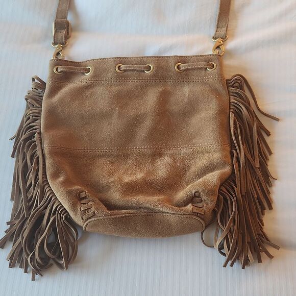 Linea Pelle Leather Fringe Purse - Picture 9 of 12